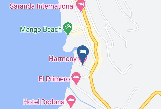 Saranda - Harmony Hotel Maps