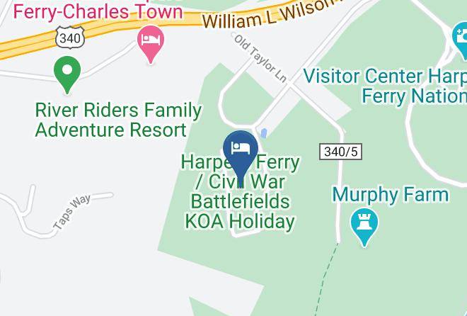 Jefferson - Harpers Ferry Civil War Battlefields Koa Holiday Maps