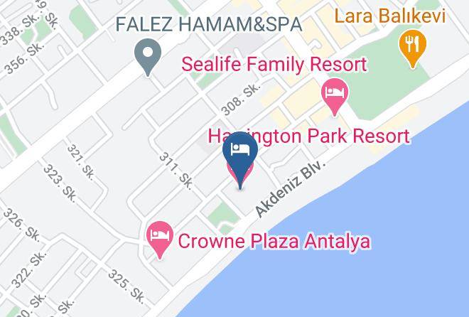 Konyaalti - Harrington Park Resort Maps