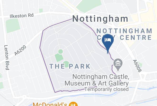 Nottingham City - Hart's Hotel And Kitchen Maps