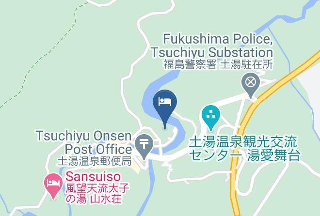 Fukushima City - Harumiya Ryokan Maps