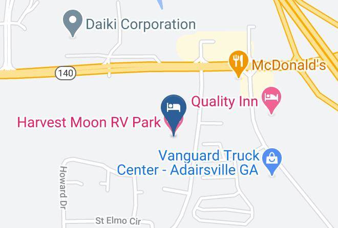 Bartow - Harvest Moon Rv Park Maps