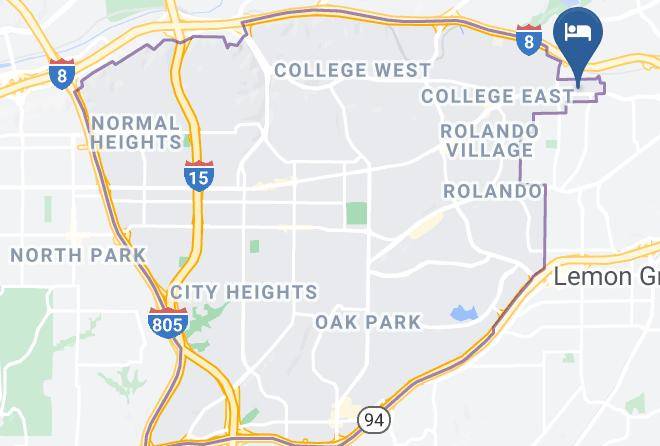 San Diego - Harvey's Motel Maps