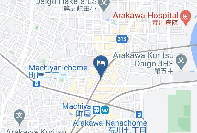 Arakawa Ward - Hasebe Machiya Inn Maps