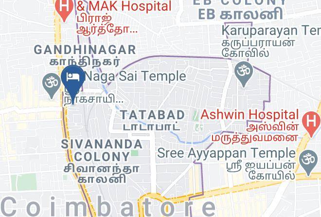 Coimbatore - Hash Six Hotels Maps