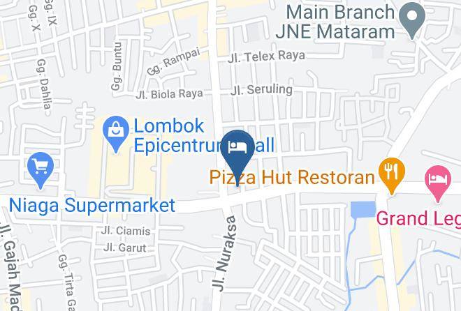 Kota Mataram - Hastina Stylish Hotel Maps