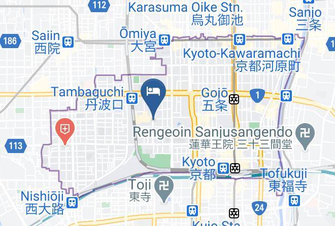 Kyoto City Shimogyo Ward - Hatago Azuma Maps