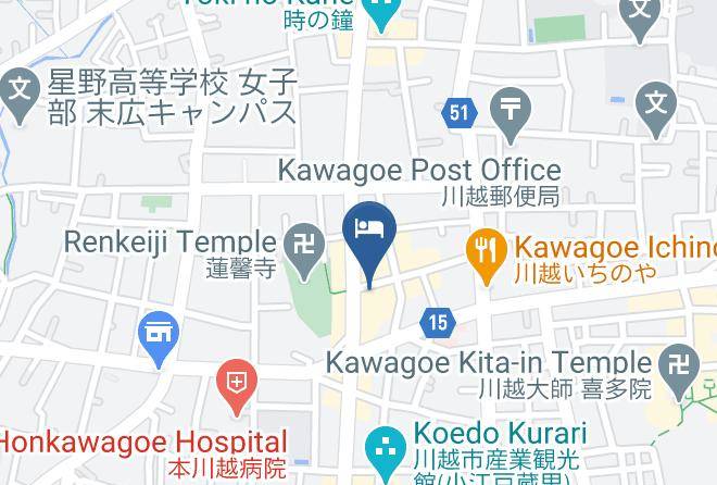 Kawagoe City - Hatago Coedoya Maps