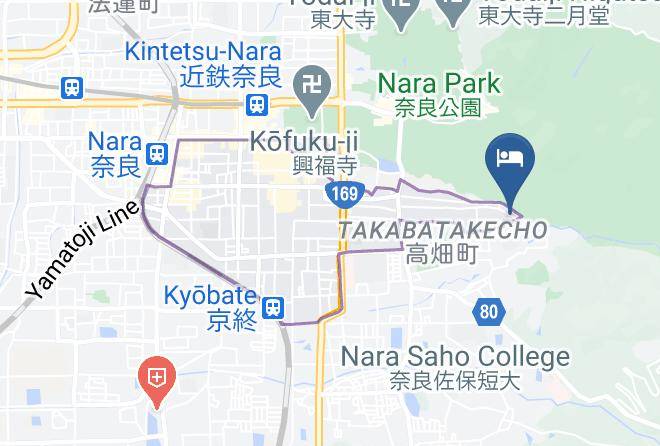 Nara City - Hatago Hasegawa Maps