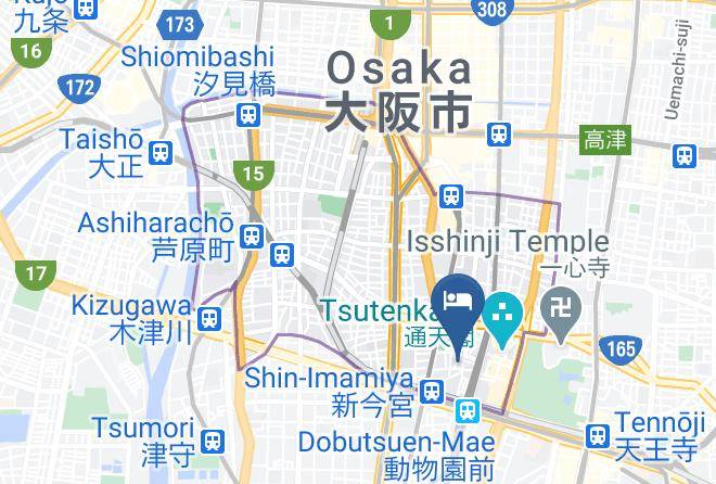 Osaka City Naniwa Ward - Hatagoya Ebisu Hotel Maps