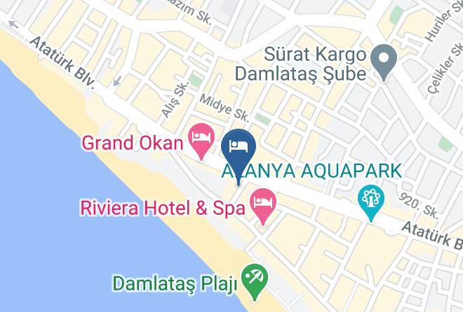 Alanya - Hatipoglu Restaurant Maps
