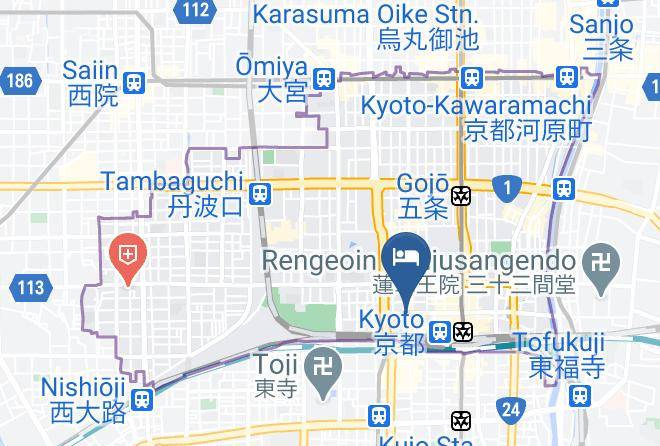 Kyoto City Shimogyo Ward - Hatoya Zuihokakukyoto Onsen Maps