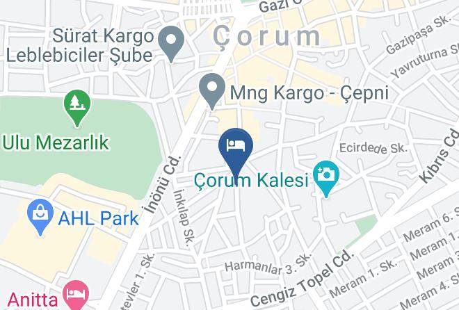 Corum Gulabibey - Hattusili Otel Maps