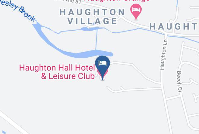 Haughton Hall Hotel & Leisure Club Map