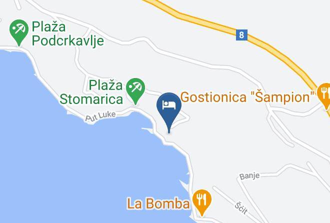Donja Brela - Haus Am Meer Maps