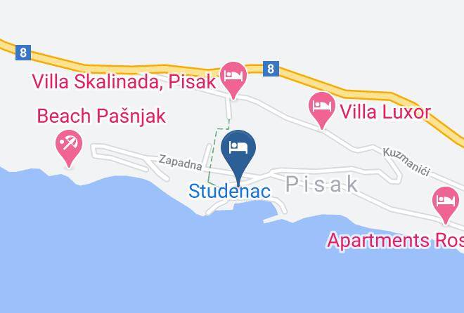 Omis - Haus Ana 109s Maps