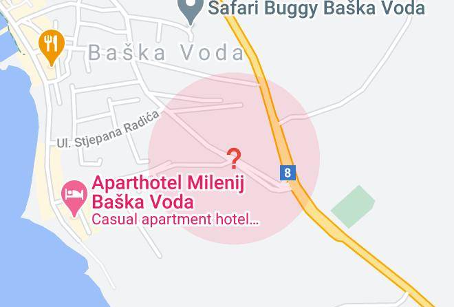 Baska Voda - Haus Bilic Maps