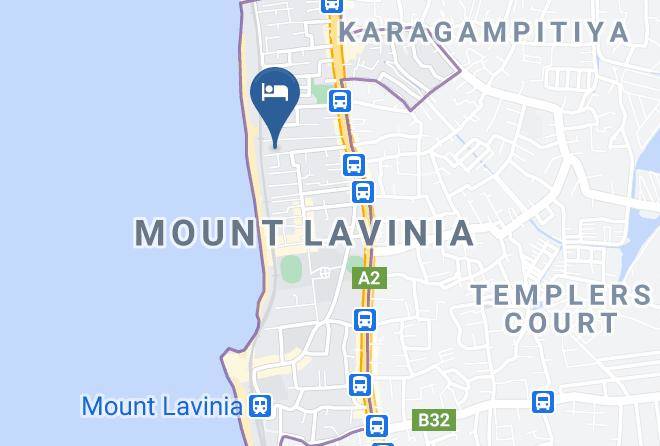 Colombo - Haus Chandra Beach Hotel Maps