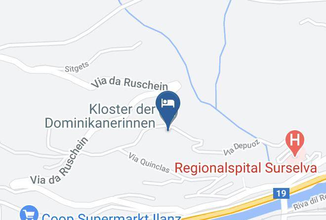 Surselva - Haus Der Begegnung Kloster Ilanz Maps