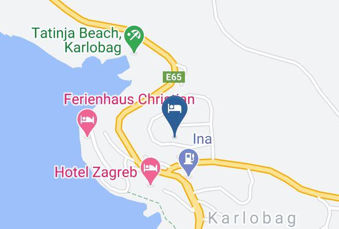 Karlobag - Haus Hana Maps
