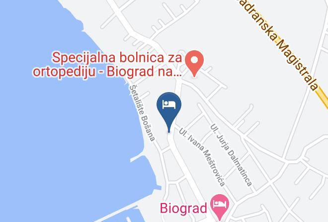Biograd Na Moru - Haus Marijan Maps