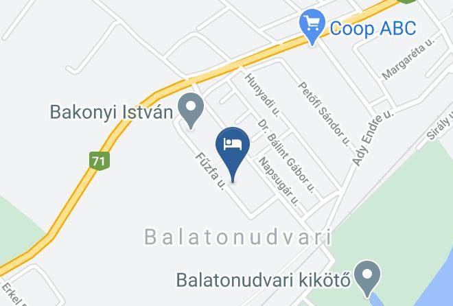 Balatonudvari - Haus Martha Maps