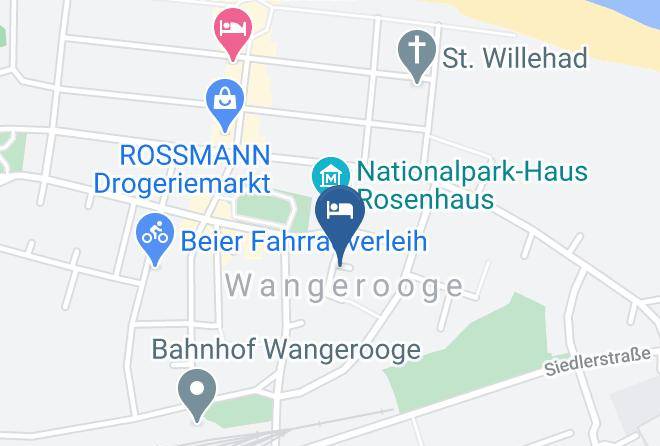 Friesland - Haus Tina Ferienwohnungen Wangerooge Maps