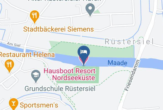 Wilhelmshaven - Hausboot Resort Nordseekuste Maps