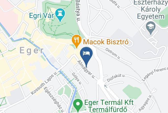 Eger - Hauser Bodnar Vendeghaz Eger Maps