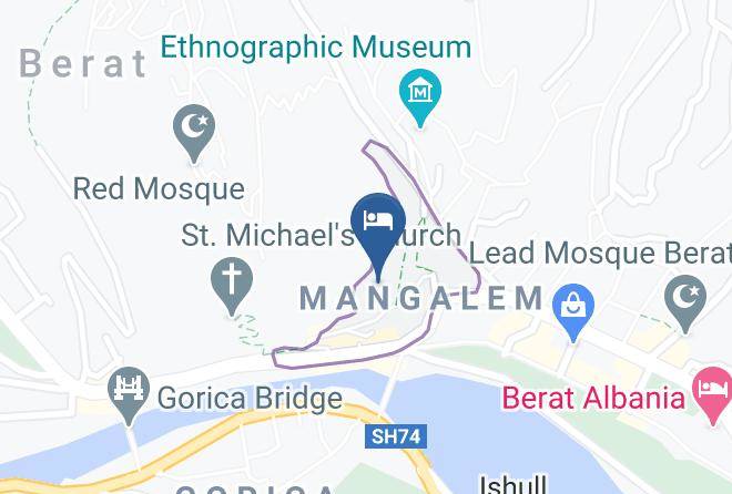 Berat - Hava Baci Hotel Maps