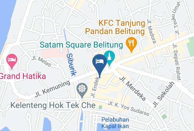 Havana Mutiara Hotel Belitung Map