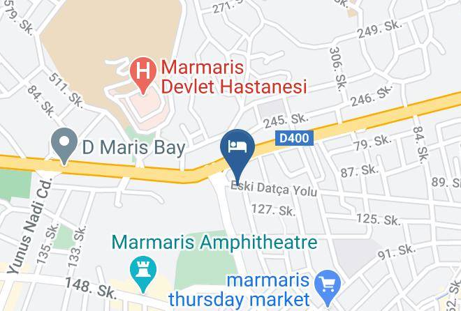 Marmaris - Hawaii Hotel 2 Maps