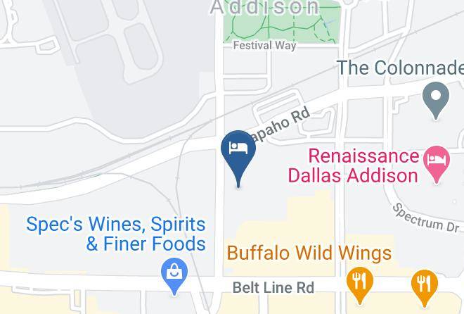 Dallas - Hawthorn Suites By Wyndham Addison Galleria Maps