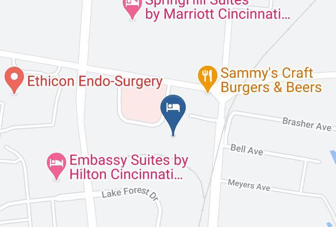 Hamilton - MainStay Suites Cincinnati Blue Ash Maps