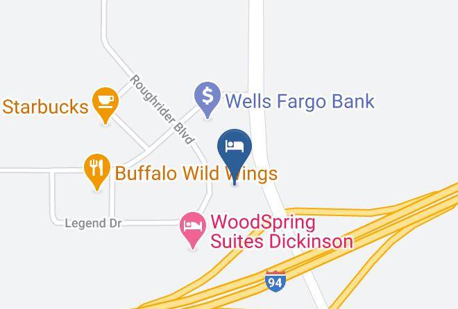 Hawthorn Suites By Wyndham Dickinson Map