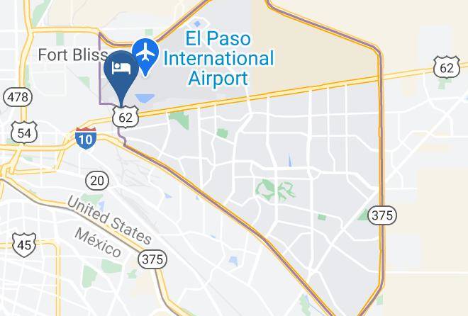 El Paso - Hawthorn Suites By Wyndham El Paso Airport Maps