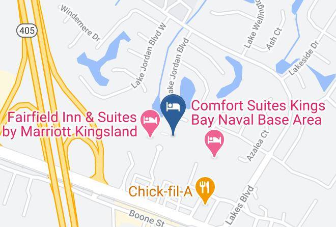 Hawthorn Suites By Wyndham Kingsland Map