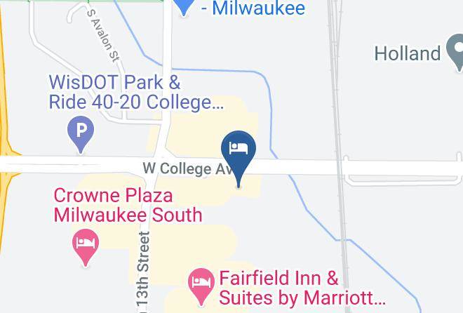 Milwaukee - Hawthorn Extended Stay By Wyndham Oak Creek Maps