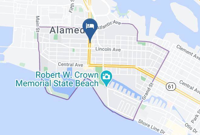 Alameda - Hawthorn Suites By Wyndham Oakland Alameda Maps