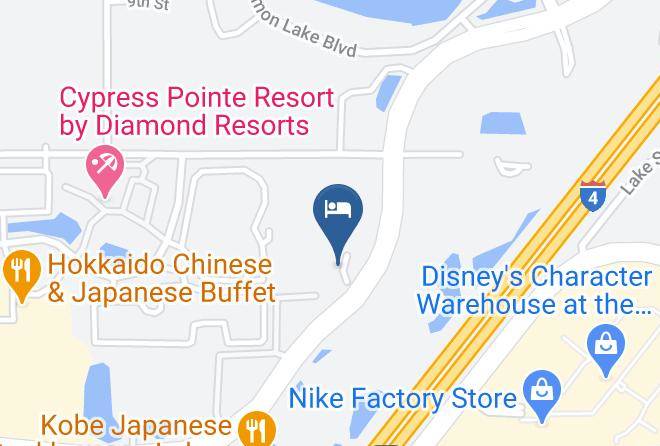 Orange - Hawthorn Suites By Wyndham Orlando Lake Buena Vista Maps