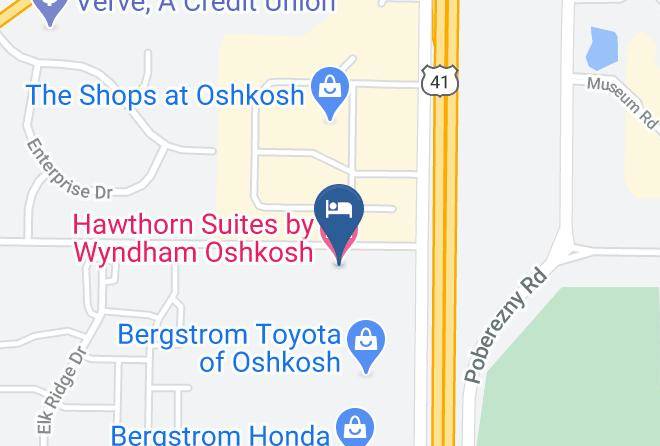 Winnebago - Hawthorn Suites By Wyndham Oshkosh Maps