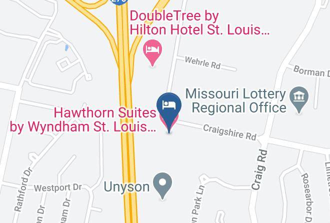 St Louis - Hawthorn Suites By Wyndham St Louis Westport Plaza Maps