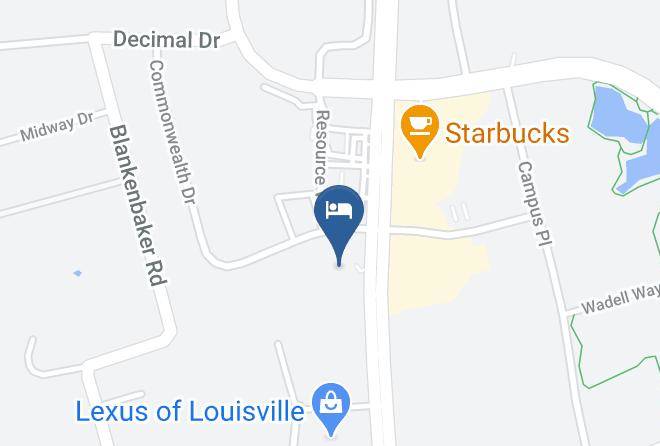 Jefferson - Hawthorn Suites By Wyndham Louisville Jeffersontown Maps
