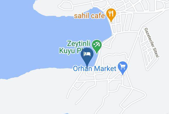 Milas - Hayal Pansiyon Restaurant & Beach Maps