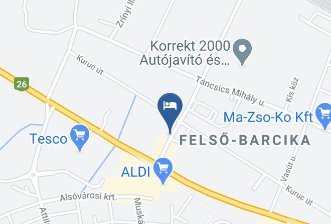 Kazincbarcika - Hbh Bajor Sorhaz Etterem Es Panzio Maps