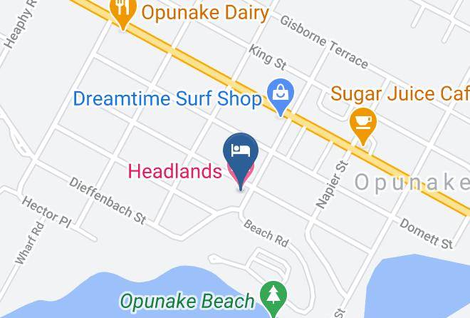 South Taranaki - Headlands Hotel Maps