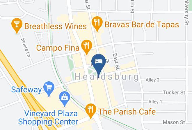 Sonoma - Healdsburg Inn A Four Sisters Inn Maps