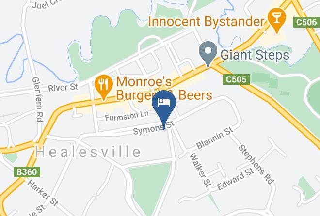 Yarra Ranges - Healesville Garden Grandview Yarra Valley Accommodation Maps