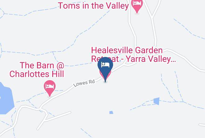 Yarra Ranges - Healesville Garden Retreat Yarra Valley Accommodation Maps
