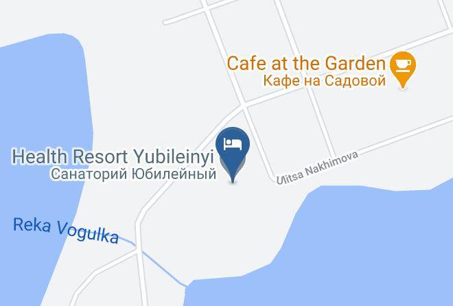 Health Resort Yubileinyi Map